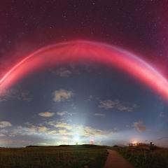 STEVE: A Glowing River over France