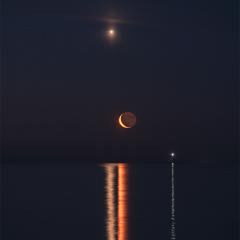Planet Lines Across Water