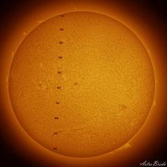 International Space Station Crosses the Sun