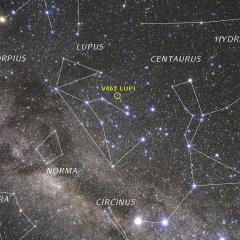 Nova V462 Lupi Now Visible