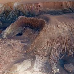 Collapse in Hebes Chasma on Mars