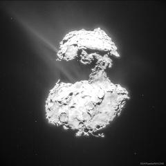 Comet Churyumov Gerasimenko Creates Its Tails