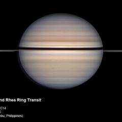 Dione and Rhea Ring Transit