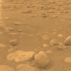 The Surface of Titan from Huygens