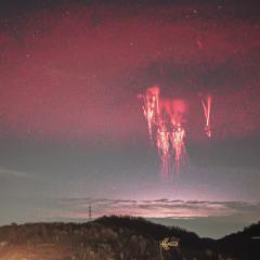 Red Sprites and Circular Elves Lightning over Italy