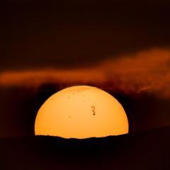 Active Sunspot Region 4366 Crosses the Sun