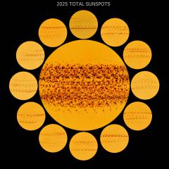 A Year of Sunspots