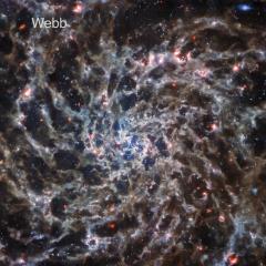 Webb and Hubble: IC 5332