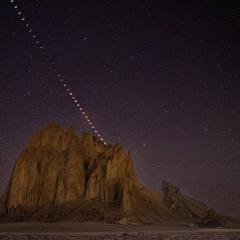 Total Lunar Eclipse over Tse Bitai