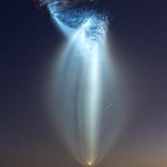 Launch Plume: SpaceX Jellyfish
