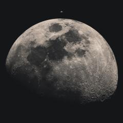 The ISS Transits the Moon