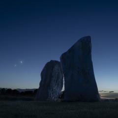 Venus and Jupiter: Conjunction from Avebury