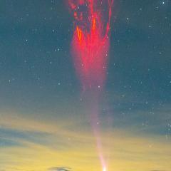 Gigantic Jet Over the Tatacoa Desert