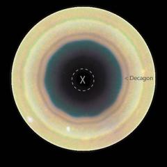 Hubble: Decagon Around Saturn’s South Pole