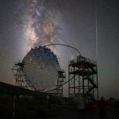 Mirrored Meteor and Milky Way