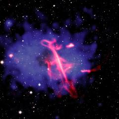 Treble Clef: Unusual X-ray Hot Radio Source
